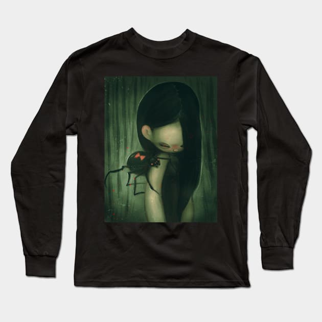 Black Widow Long Sleeve T-Shirt by selvagemqt